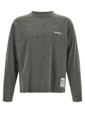 SATISFY Graues Baumwoll-T-Shirt