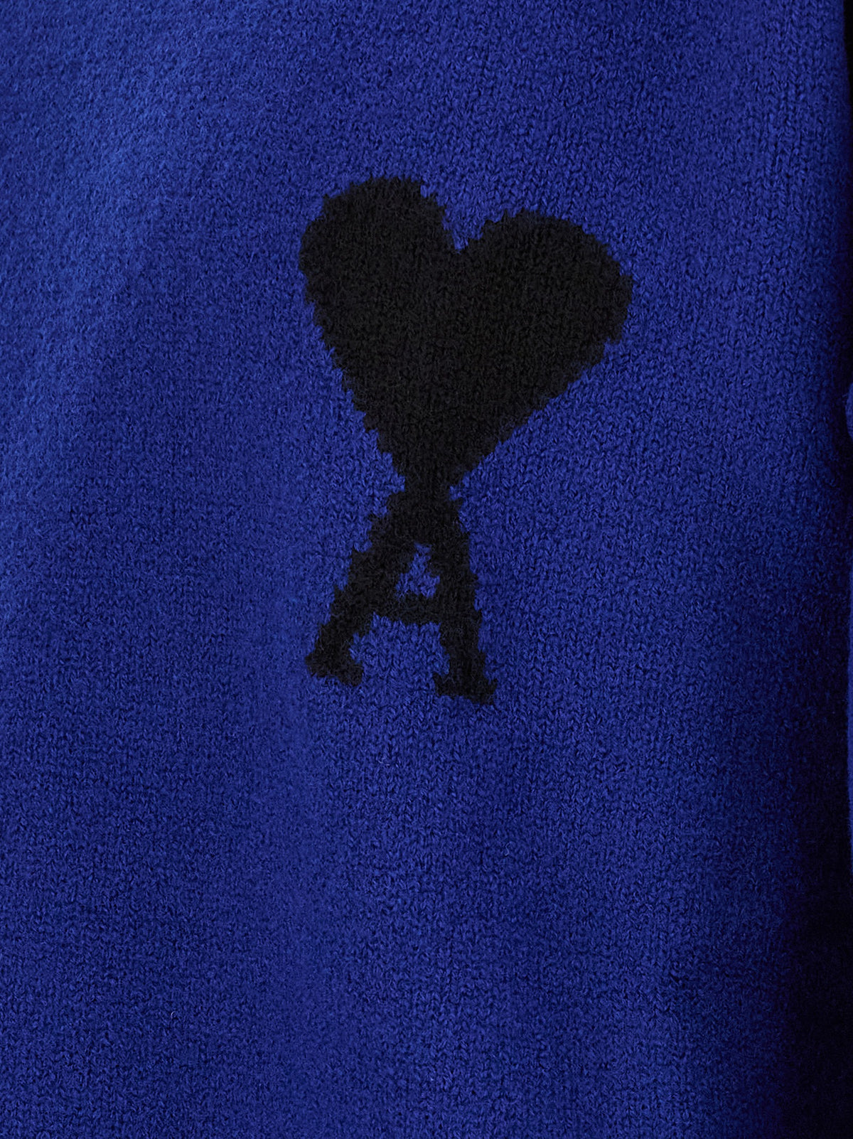 Ami Paris Blauer Wollcardigan