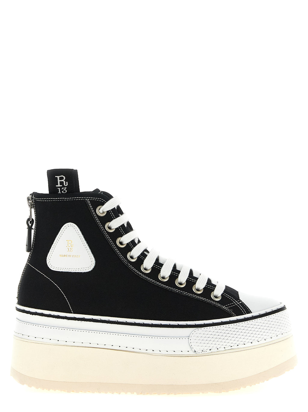 R13 Bicolor Calfskin Plateau-Sneakers