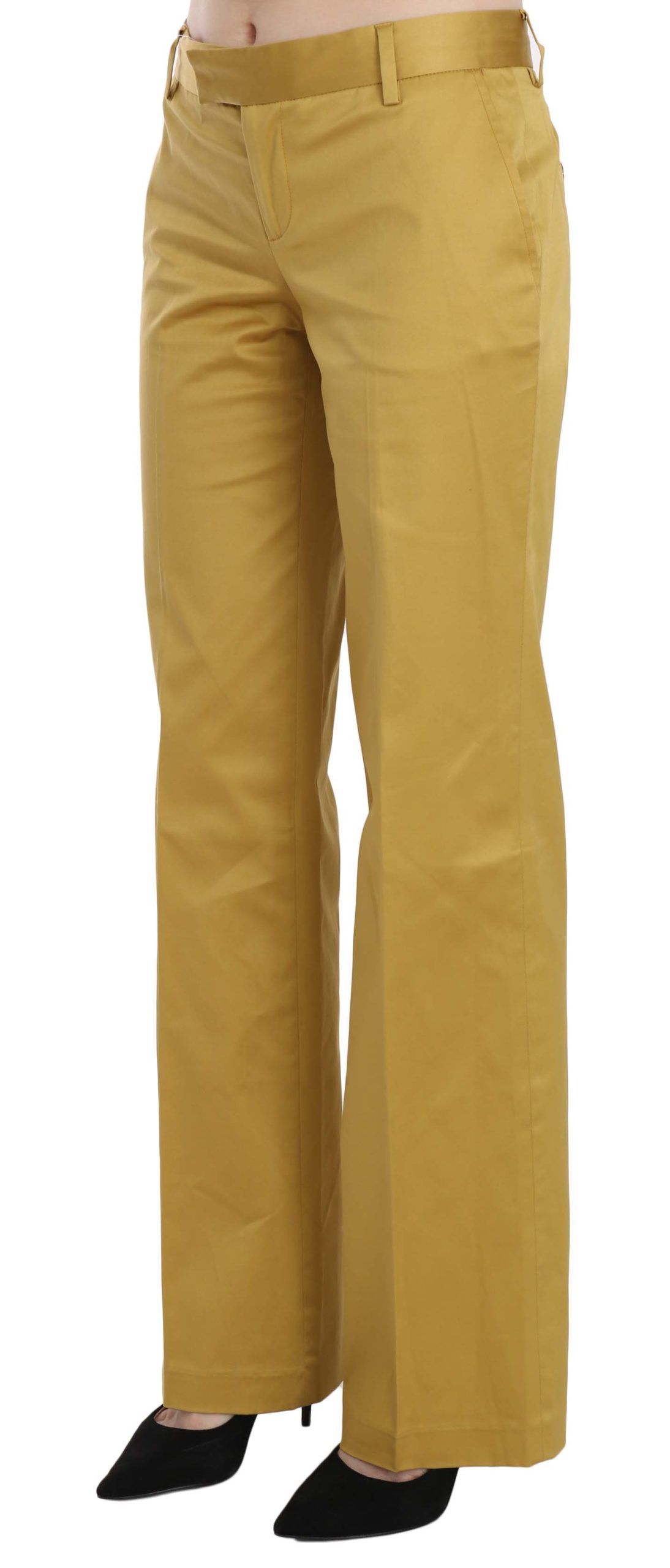 Just Cavalli Senfgelbe gerade formelle Hose Hose