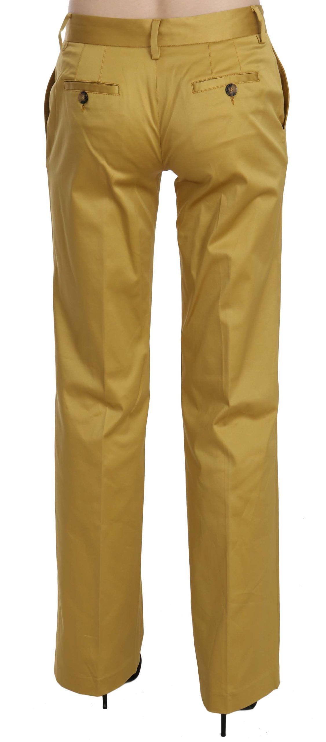 Just Cavalli Senfgelbe gerade formelle Hose Hose
