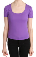GF Ferre Lila 100% Polyester Kurzarm Top Bluse