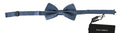 Dolce & Gabbana Blau 100% Seide Verstellbare Hals Papillon Fliege
