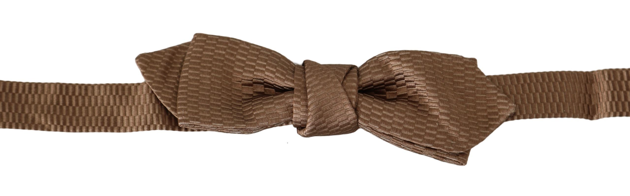 Dolce & Gabbana Männer Braun Gold Einstellbare Hals Papillon Fliege