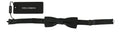 Dolce & Gabbana Men's Grey Pattern Silk Adjustable Neck Papillon Bow Tie