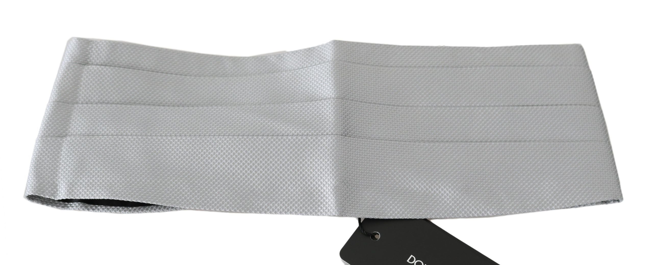 Dolce & Gabbana Grauer Herren Taillengürtel 100% Seide Kummerbund