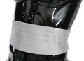 Dolce & Gabbana Grauer Herren Taillengürtel 100% Seide Kummerbund