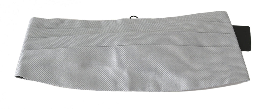 Dolce & Gabbana Grauer Herren Taillengürtel 100% Seide Kummerbund