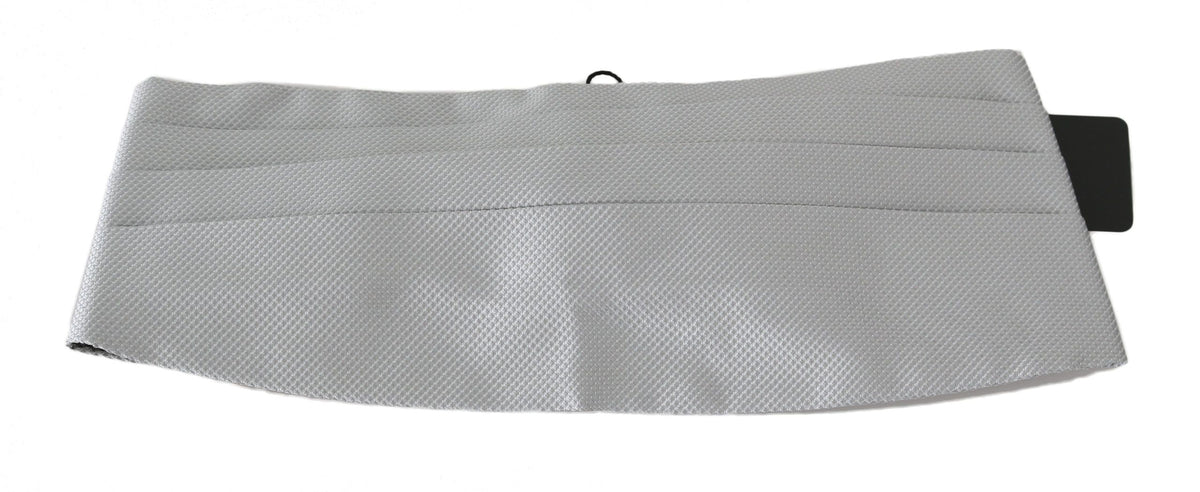 Dolce & Gabbana Grauer Herren Taillengürtel 100% Seide Kummerbund