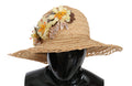 Dolce & Gabbana Beige Wide Brim Floral Bucket Hat