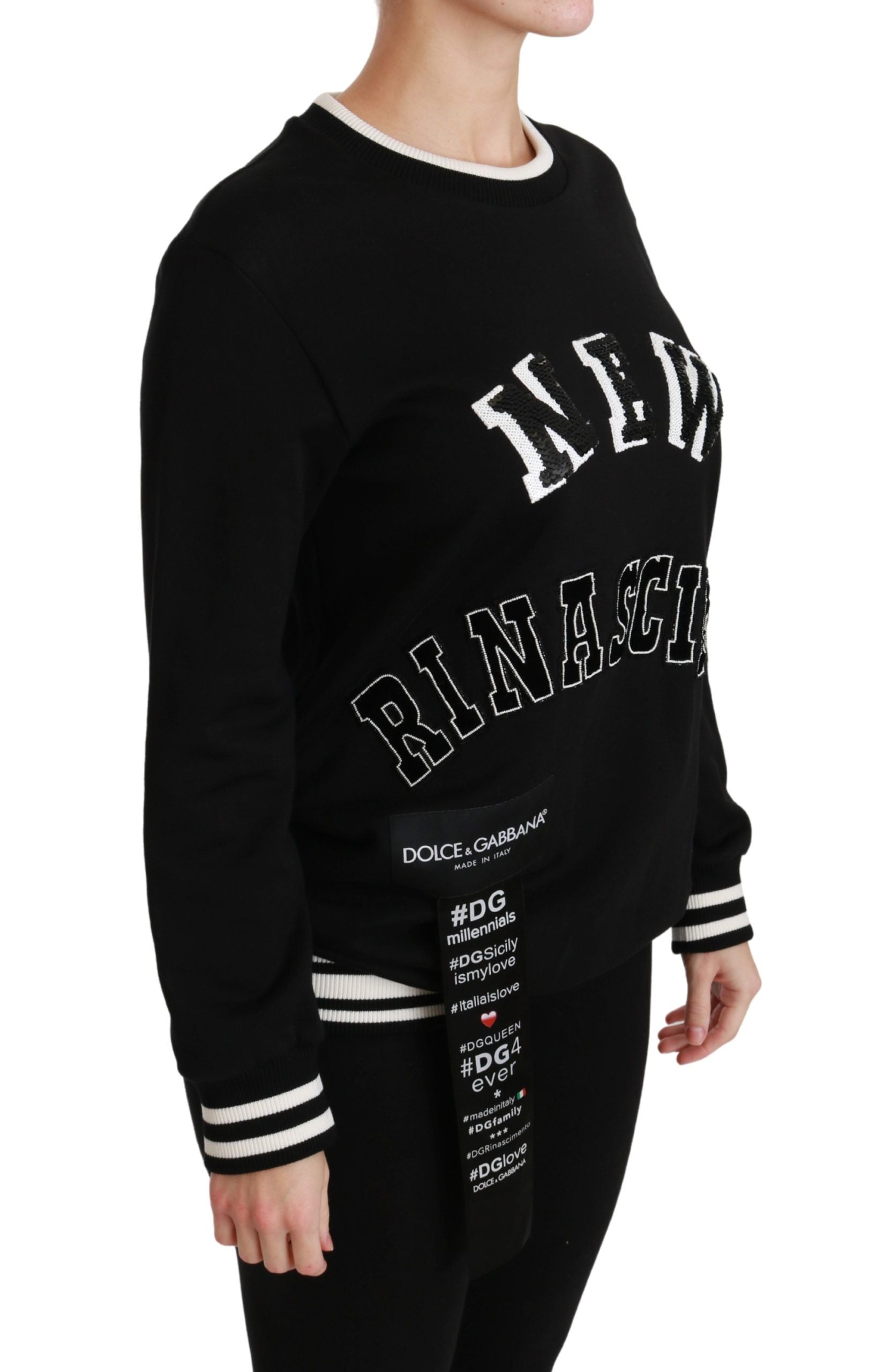 Dolce & Gabbana Schwarzer Rinascimento #DGmillennials Pullover