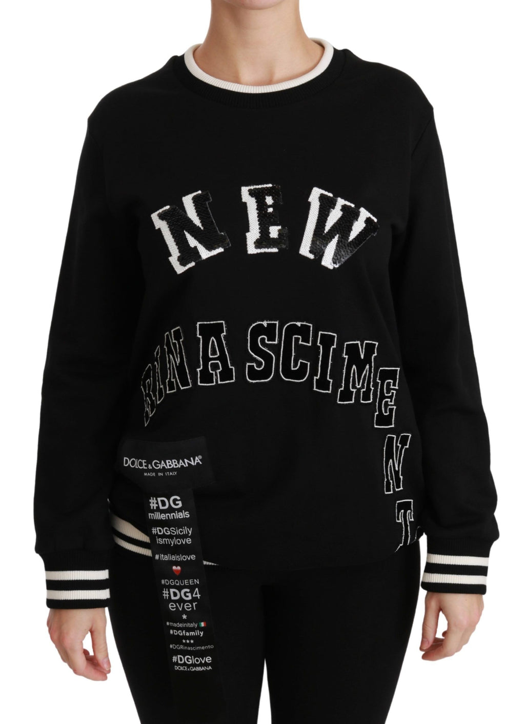 Dolce & Gabbana Schwarzer Rinascimento #DGmillennials Pullover