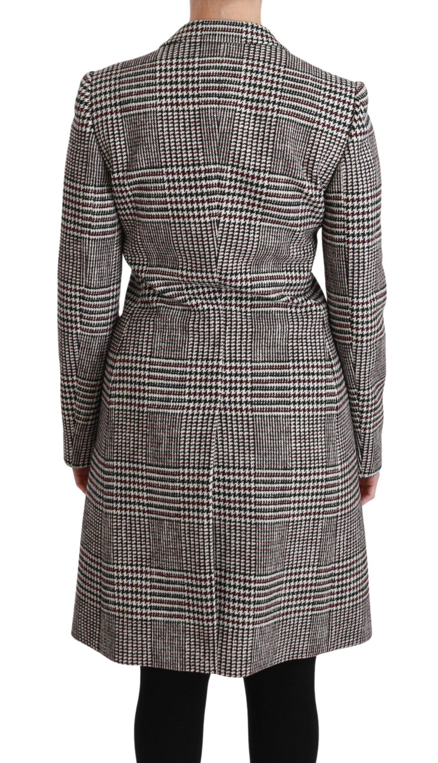 Dolce & Gabbana Multicolor Trench Knielange Jacke Mantel