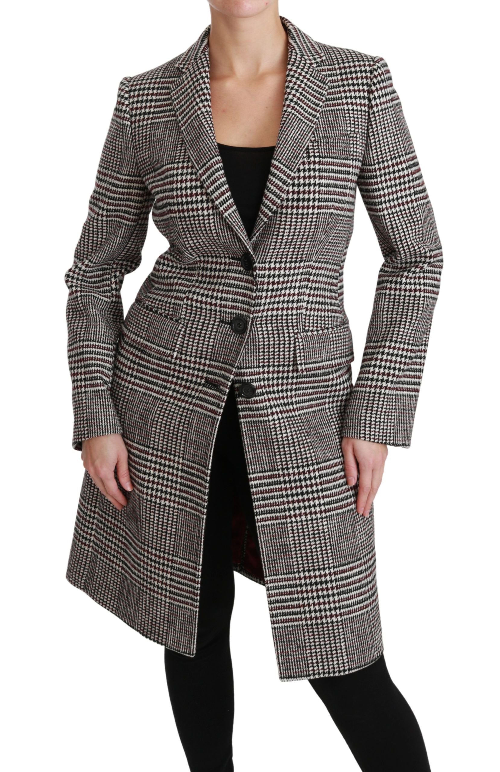 Dolce & Gabbana Multicolor Trench Knielange Jacke Mantel