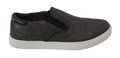 Dolce & Gabbana Graues Leder Flache Kaiman Herren Loafers Schuhe