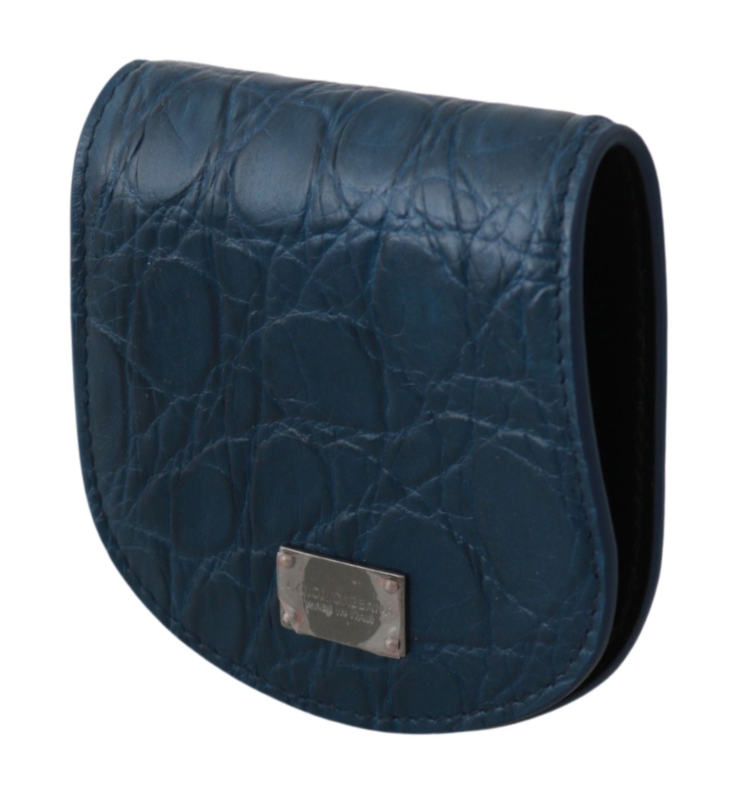 Dolce & Gabbana Blue Leather Bag with Condom Holder
