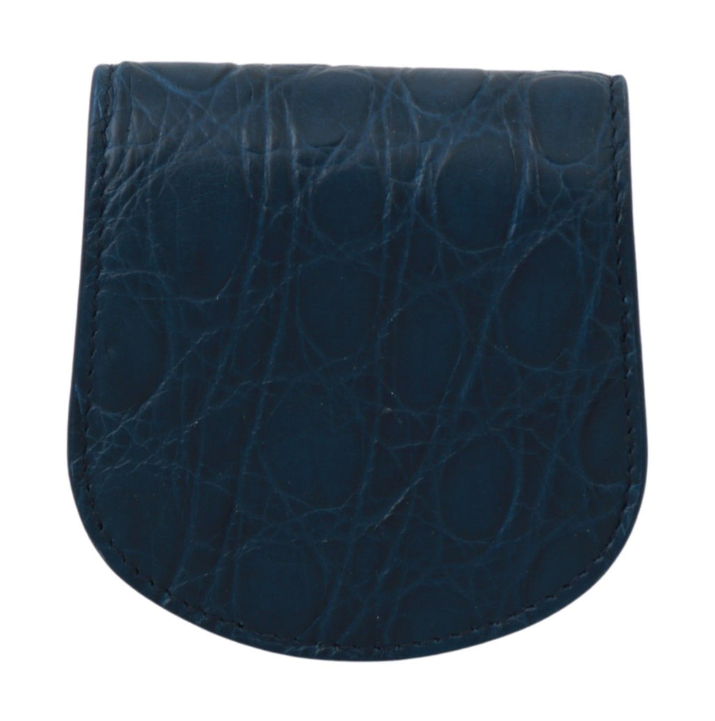 Dolce & Gabbana Blue Leather Bag with Condom Holder