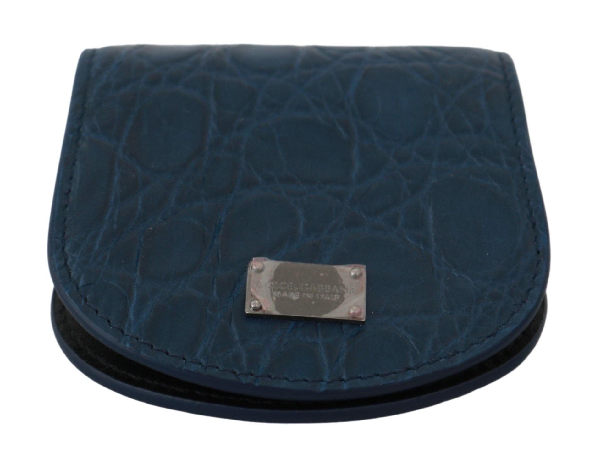 Dolce & Gabbana Blue Leather Bag with Condom Holder