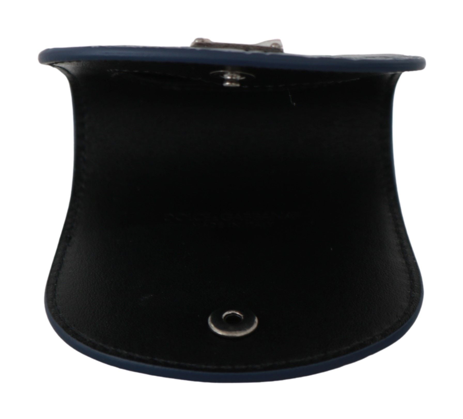 Dolce & Gabbana Blue Leather Bag with Condom Holder