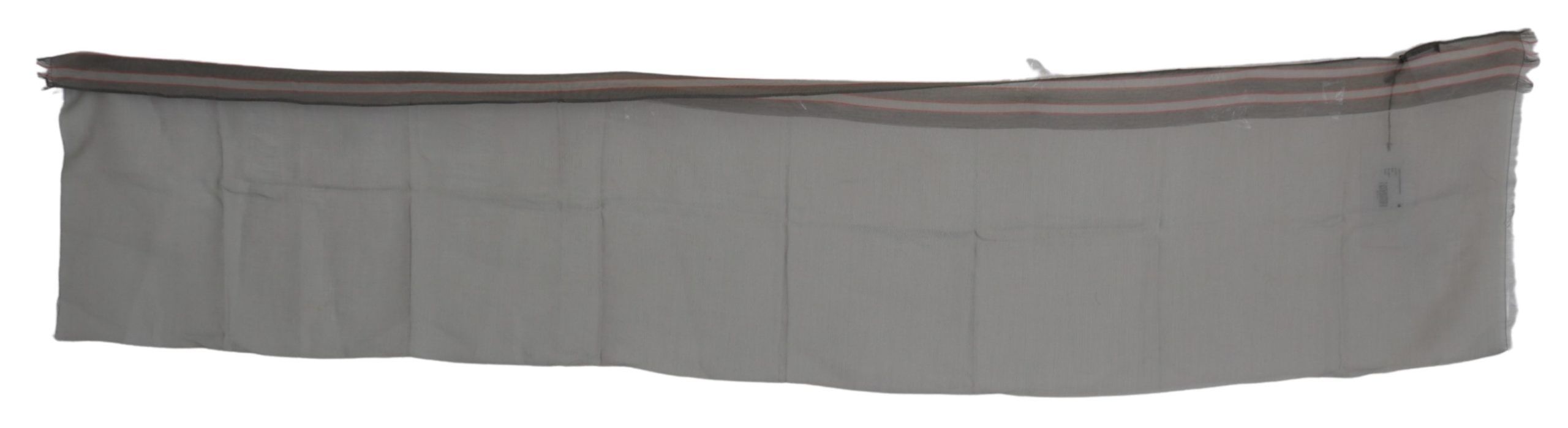 Costume National Grey Cotton Fringed Scarf