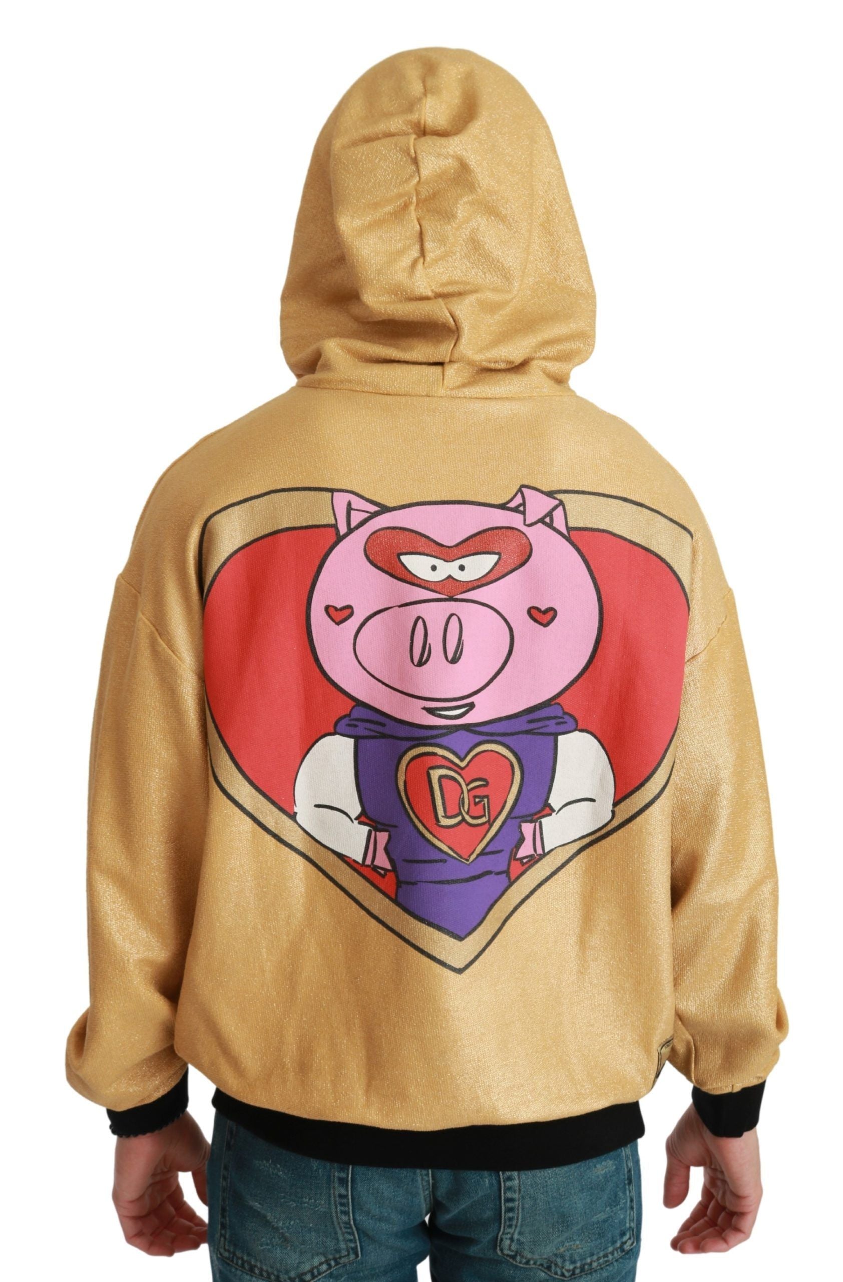 Dolce & Gabbana Goldschwein des Jahres Kapuzenpulli