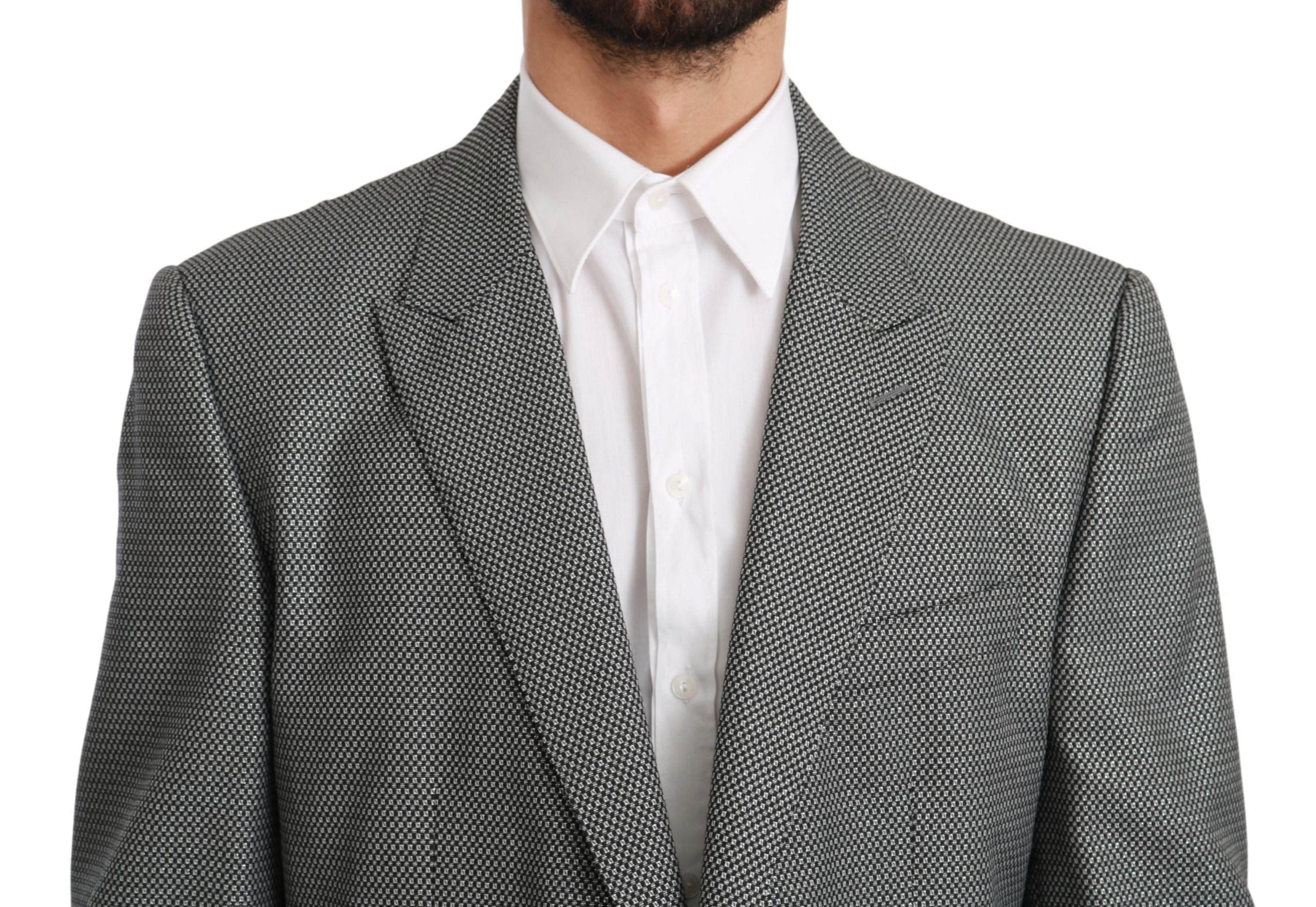 Dolce & Gabbana Grauer schmal geschnittener formeller MARTINI Blazer