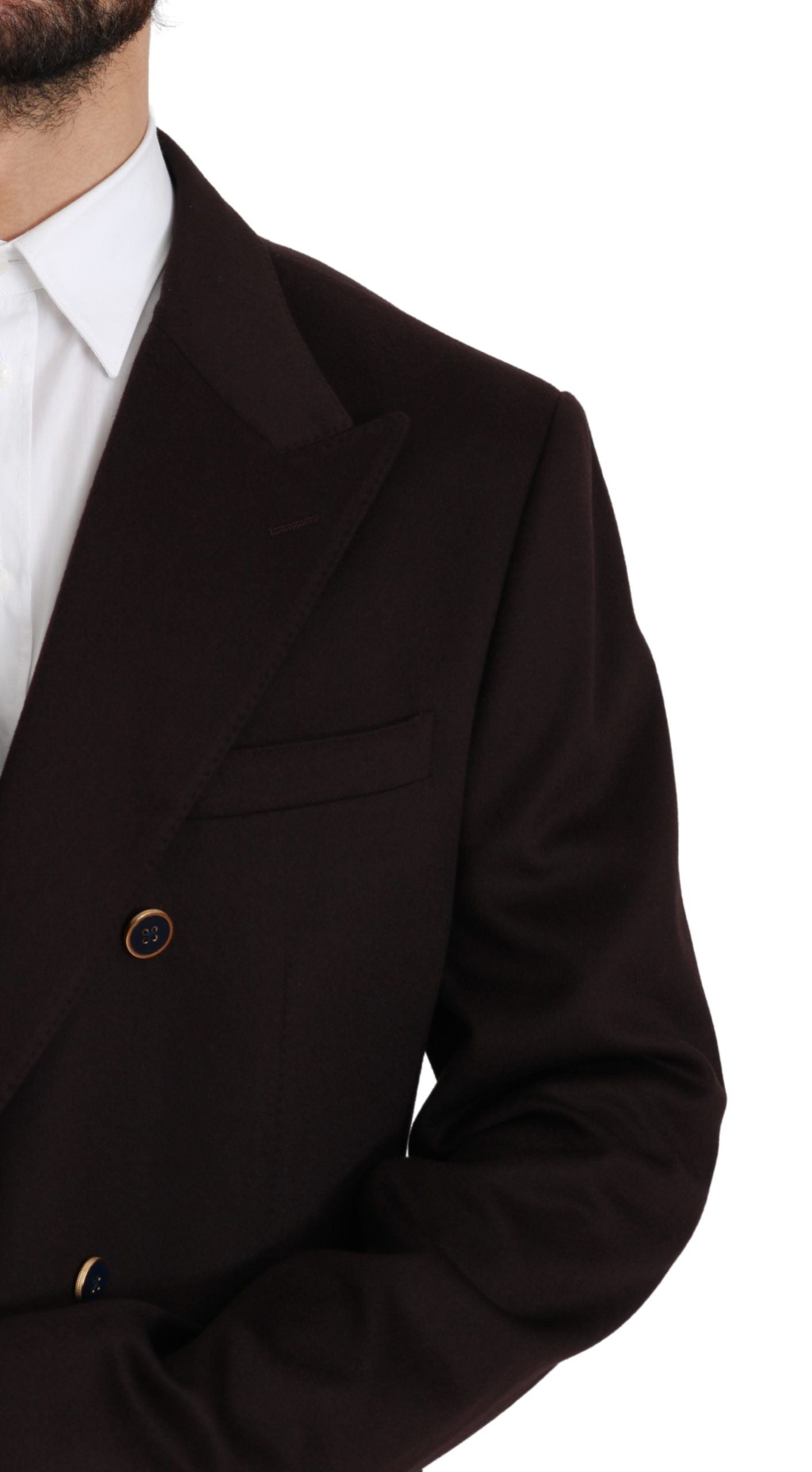 Dolce & Gabbana Bordeauxfarbener Kaschmirmantel TAORMINA Blazer