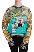 Dolce & Gabbana Year of the Pig Sequin Top Pullover