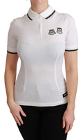 Dolce & Gabbana White Cotton Polo T-Shirt #dgfamily