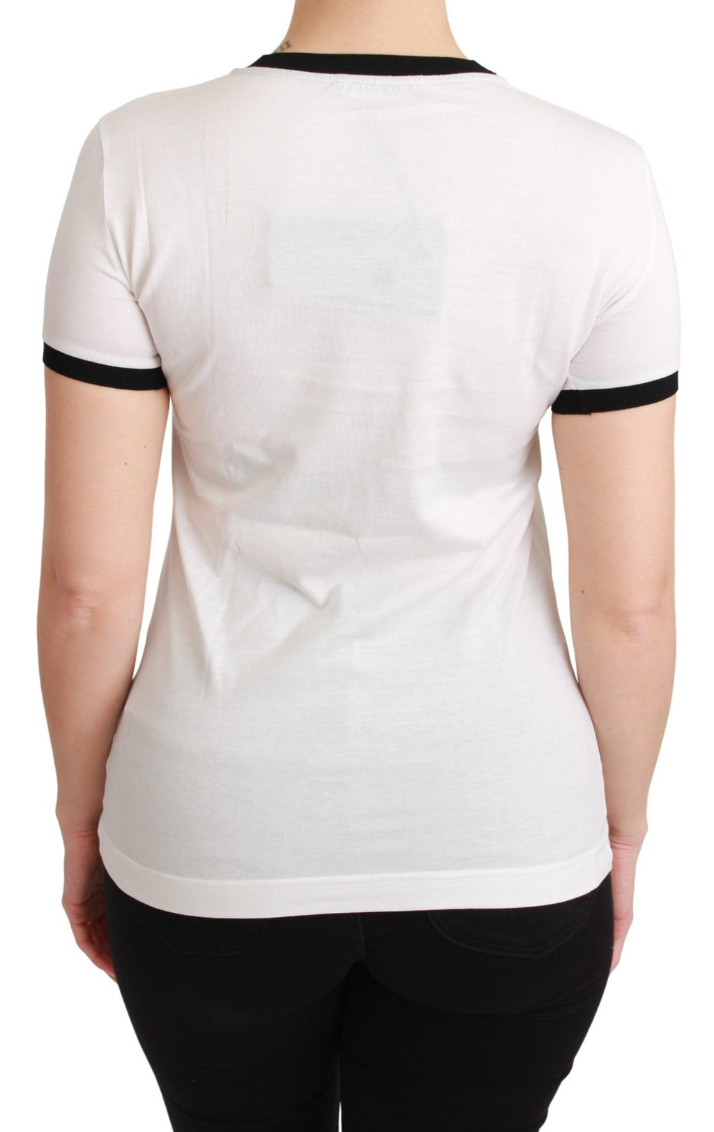 Dolce & Gabbana White YEAR OF THE PIG Cotton T-Shirt