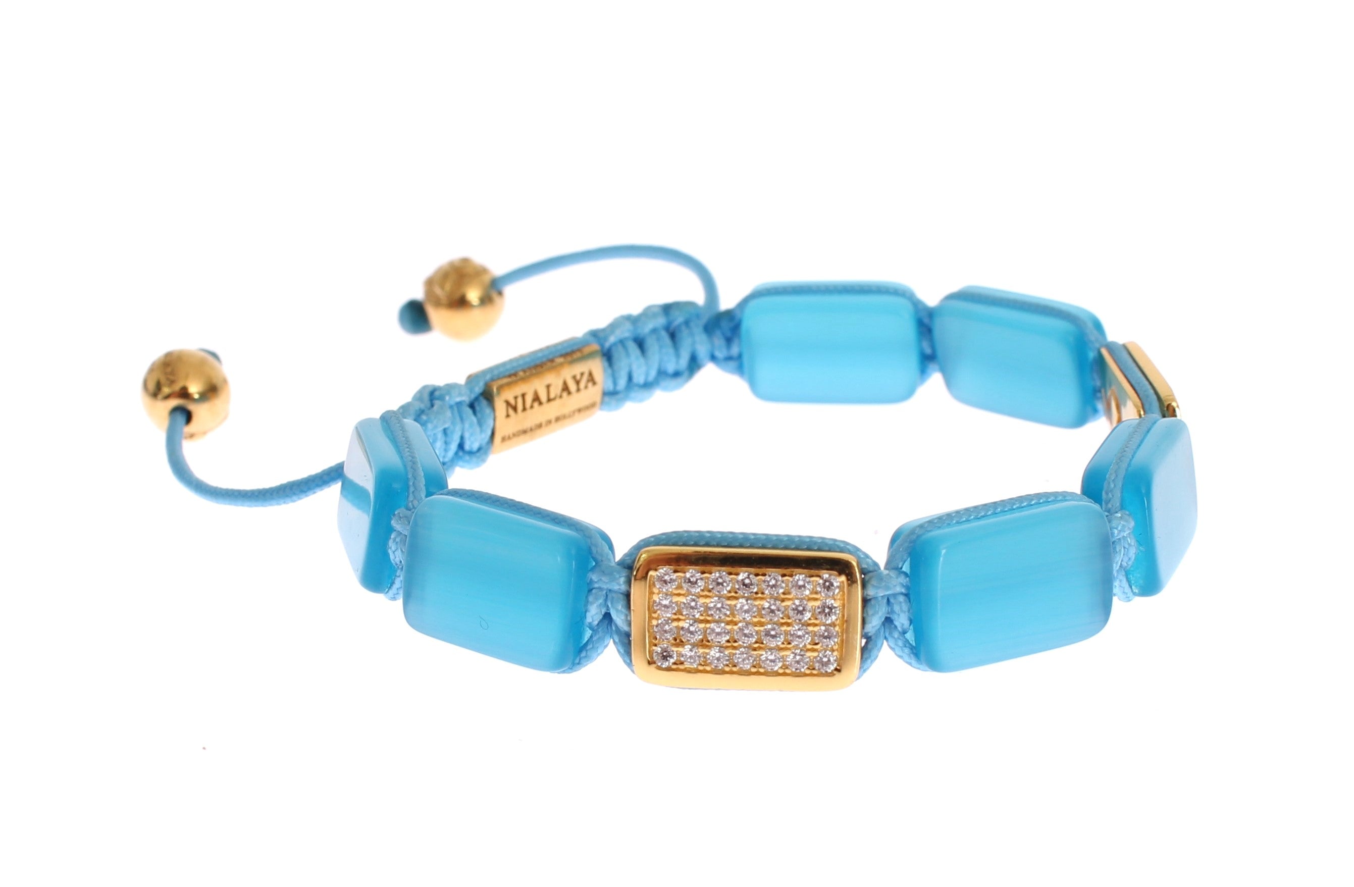 Nialaya CZ Opal 18K Gold 925 Armband
