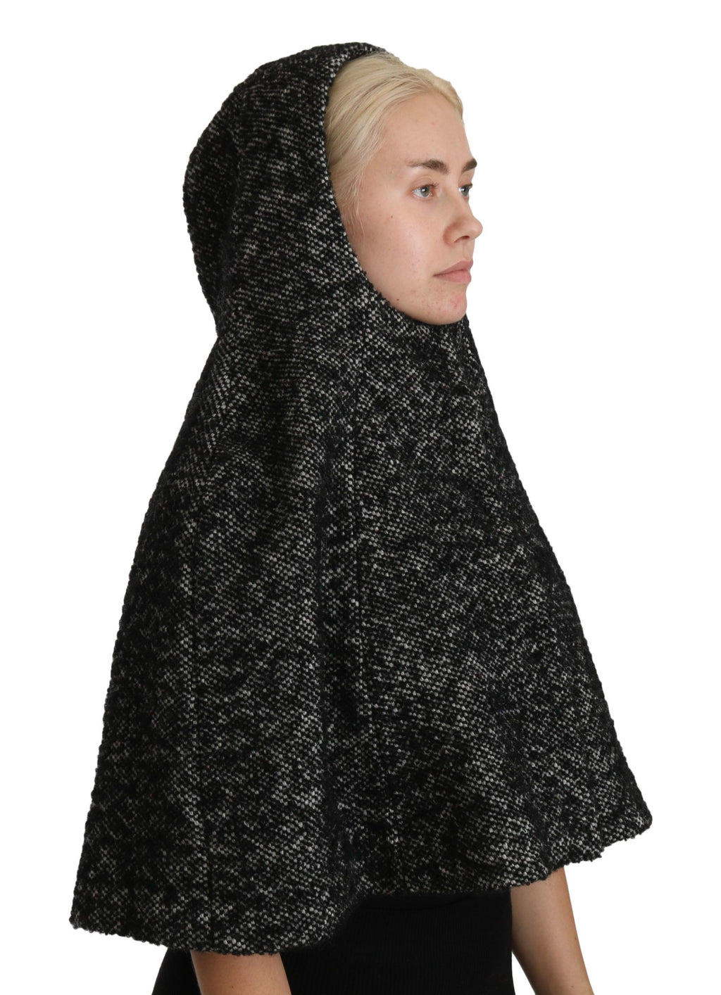 Dolce & Gabbana Grey Tweed Wool Kaftan Jacket Coat Top