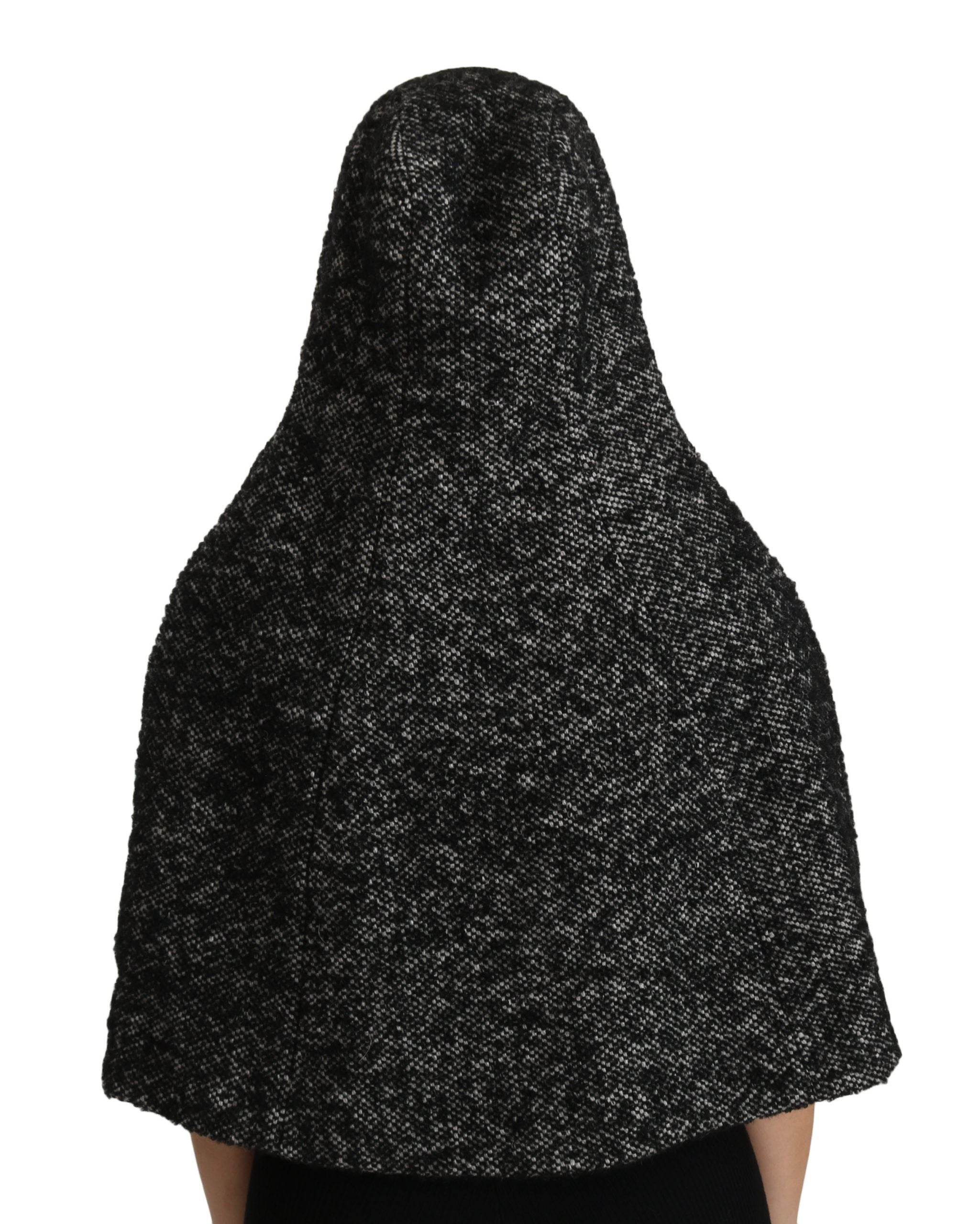 Dolce & Gabbana Grey Tweed Wool Kaftan Jacket Coat Top