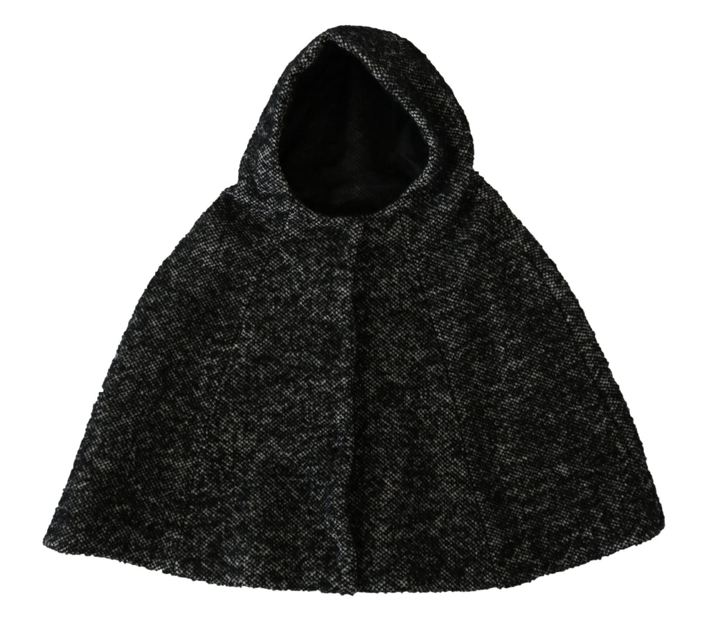 Dolce & Gabbana Grey Tweed Wool Kaftan Jacket Coat Top