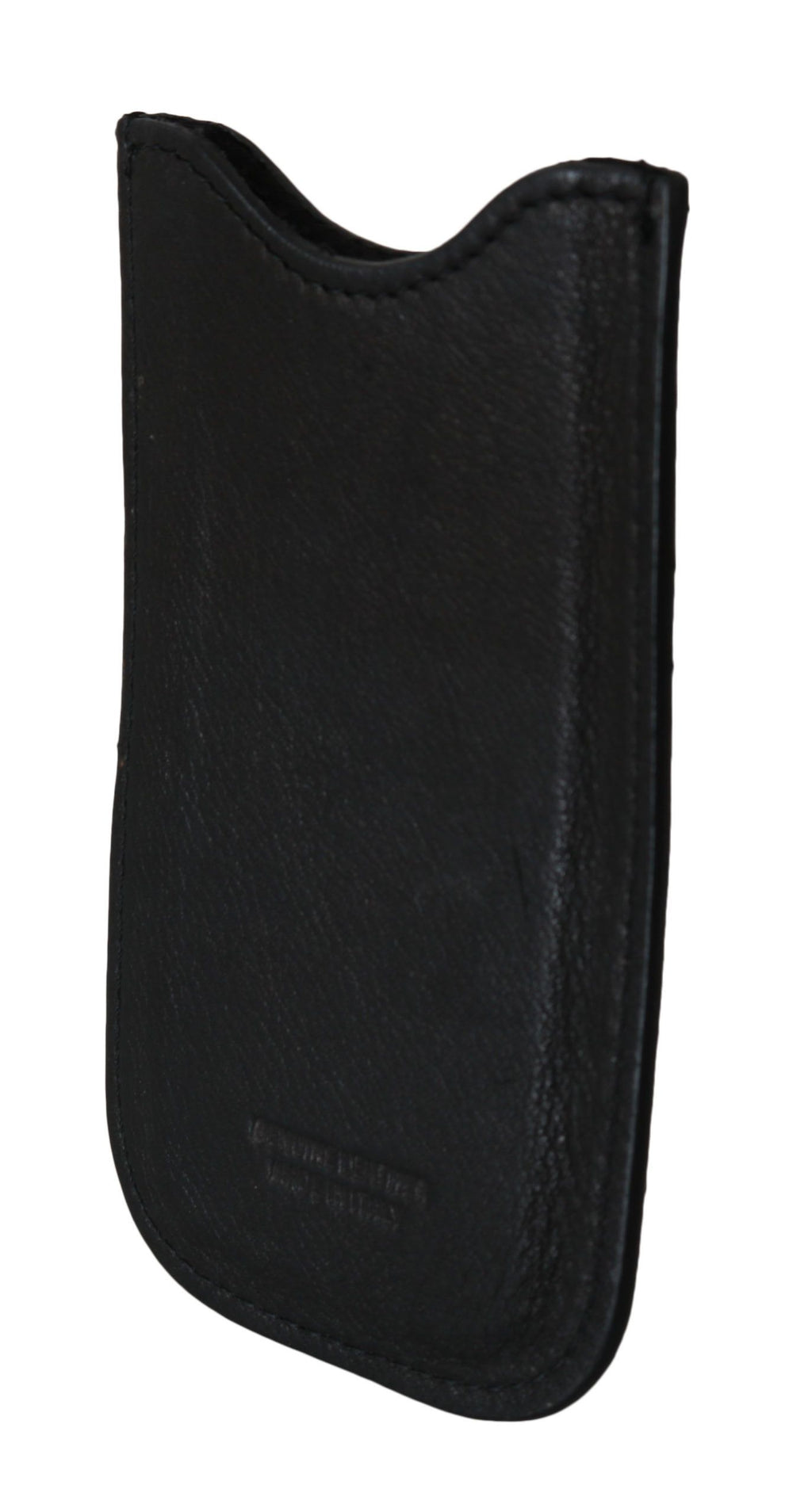 John Galliano Schwarzes Leder Multifunktionale Männer ID Bill Kartenhalter Brieftasche