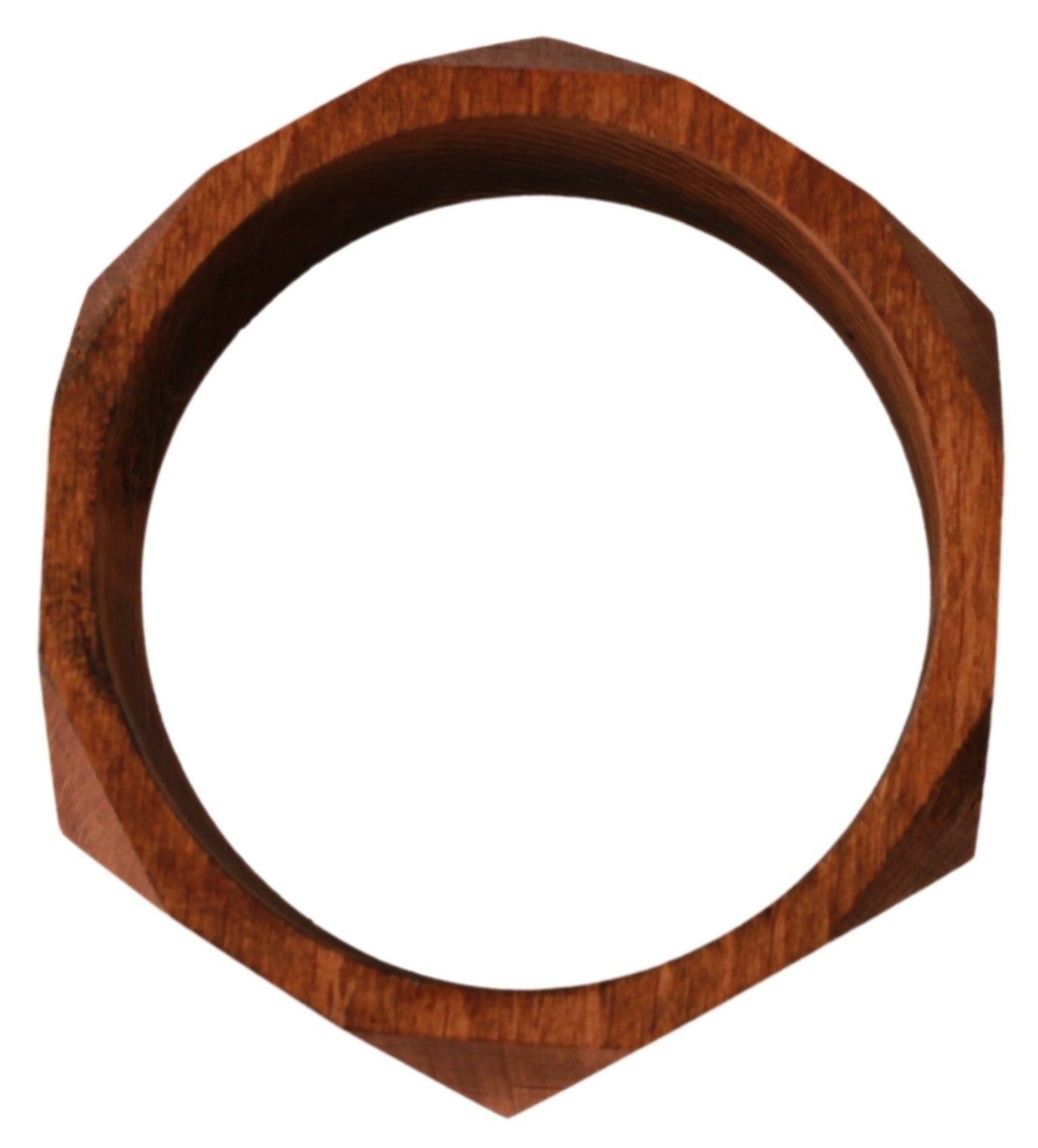 Costume National Brown Wooden Bracelet with Branding
