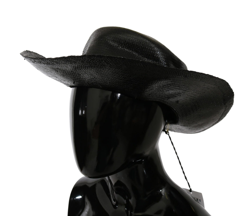 Costume National Black Wide Brim Cowboy Hat