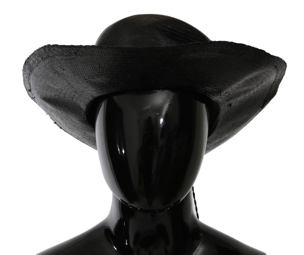 Costume National Black Wide Brim Cowboy Hat