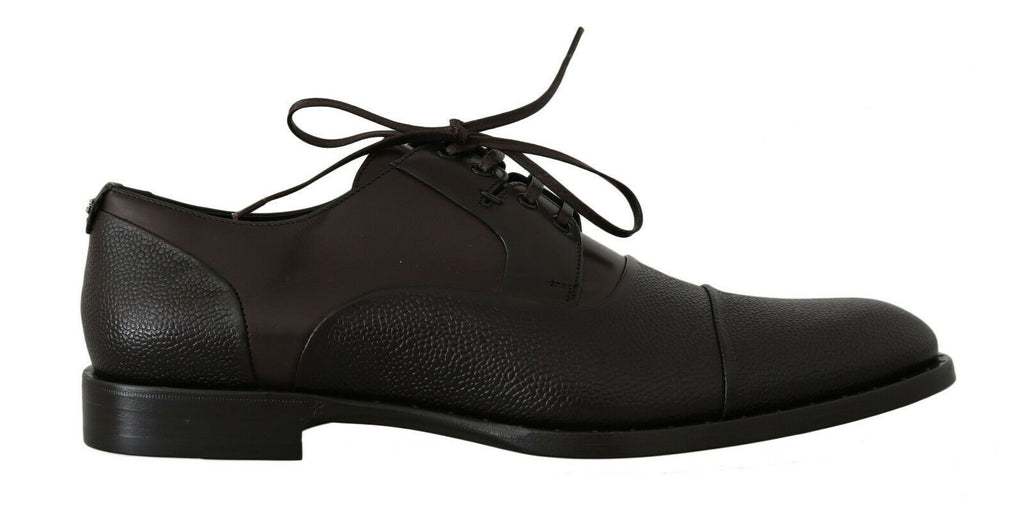 Dolce & Gabbana Brown Leather Lace-up Dress Shoes for Men