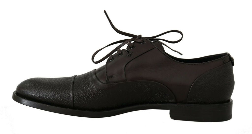 Dolce & Gabbana Brown Leather Lace-up Dress Shoes for Men
