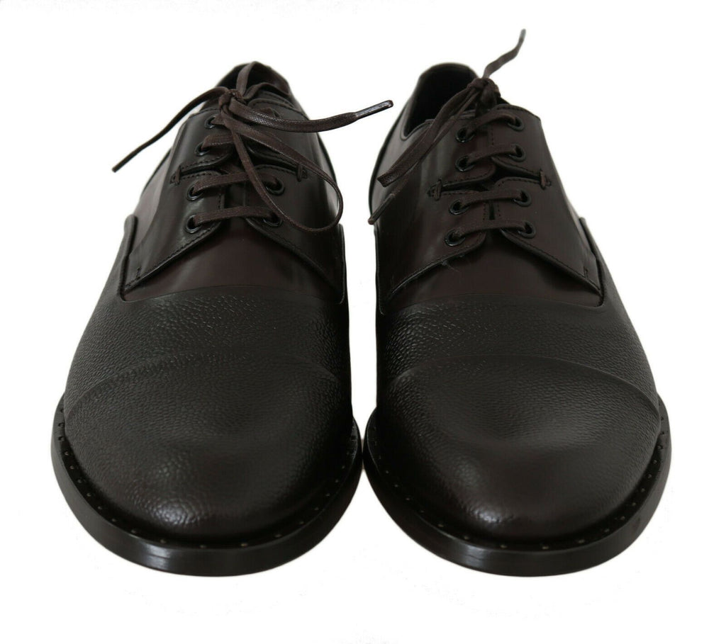 Dolce & Gabbana Brown Leather Lace-up Dress Shoes for Men