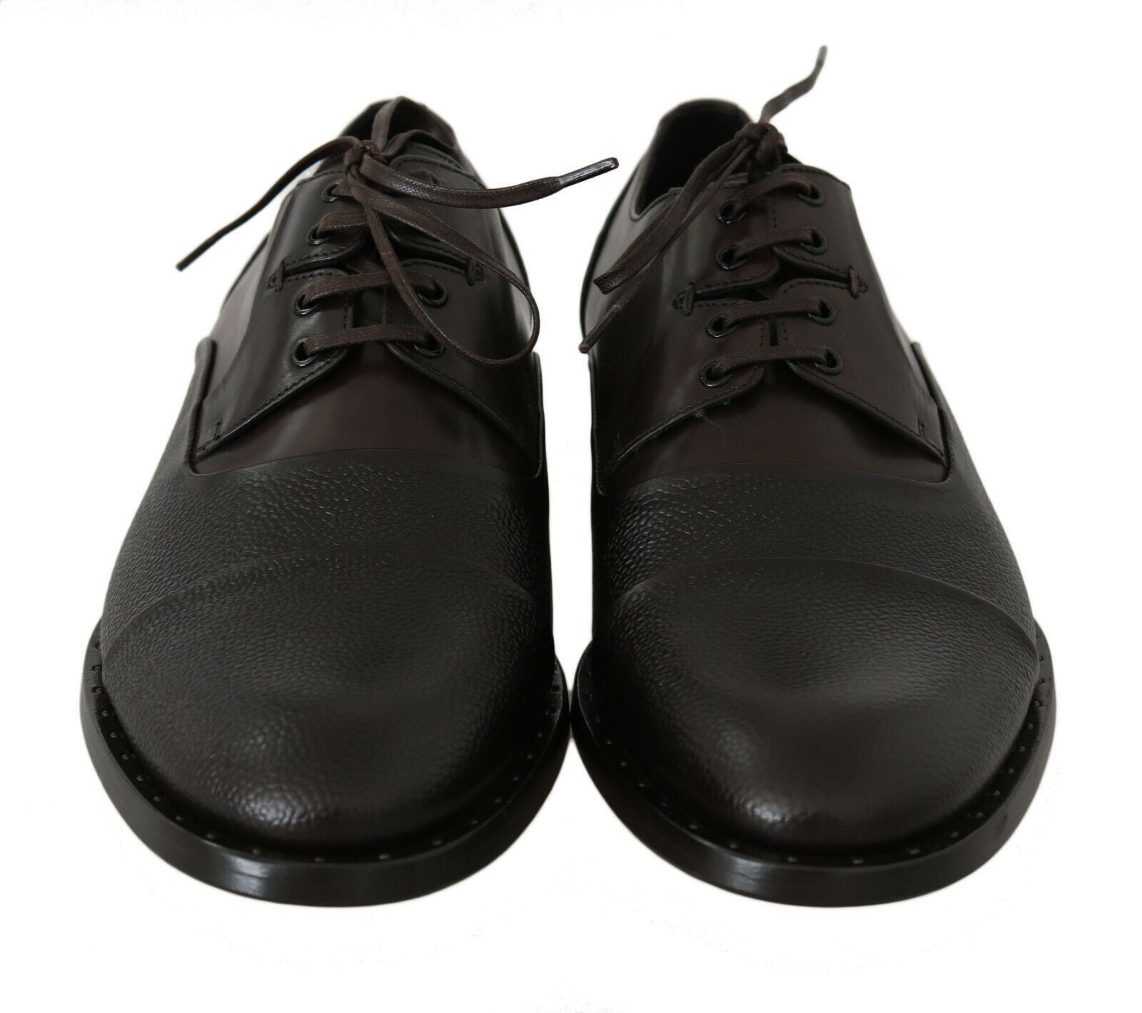 Dolce & Gabbana Brown Leather Lace-up Dress Shoes for Men