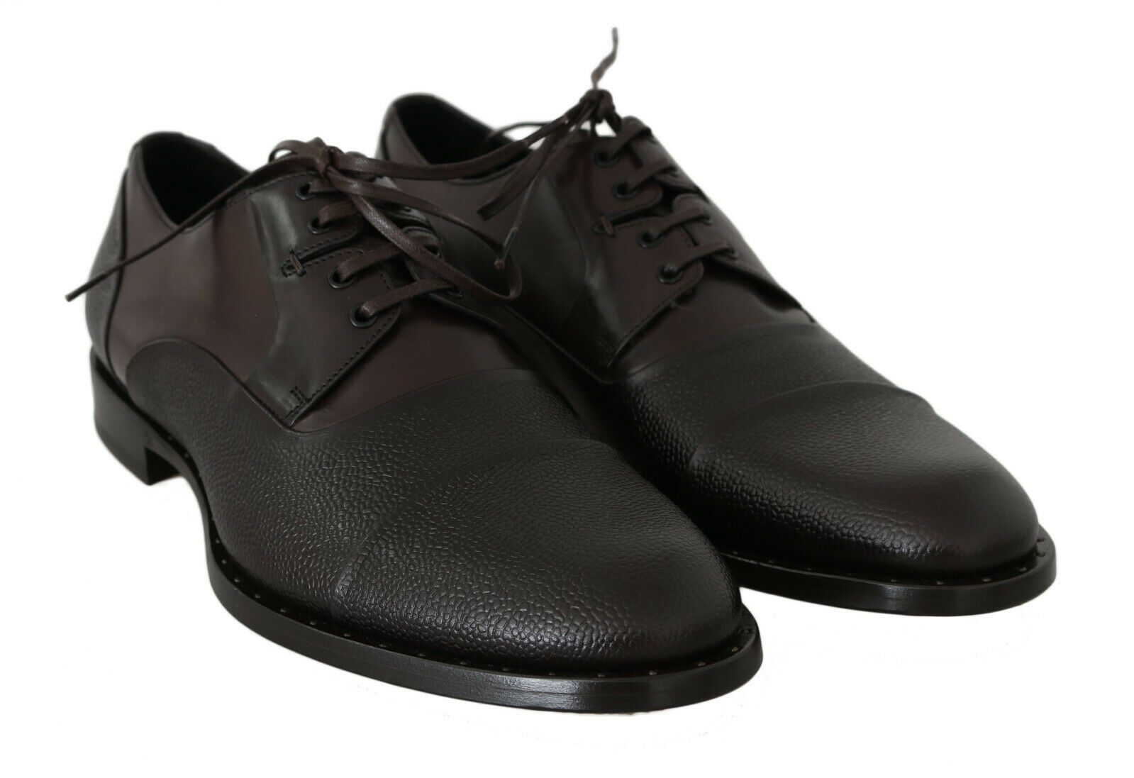 Dolce & Gabbana Brown Leather Lace-up Dress Shoes for Men