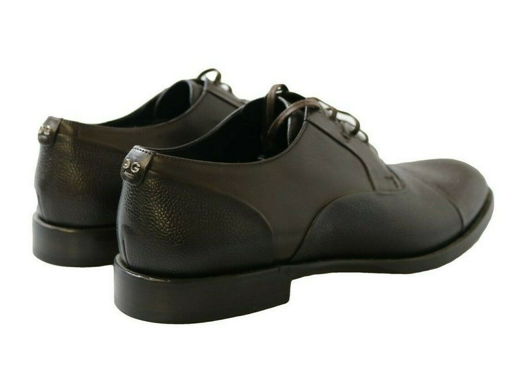 Dolce & Gabbana Brown Leather Lace-up Dress Shoes for Men