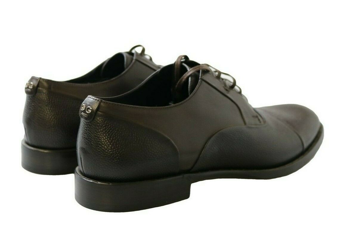Dolce & Gabbana Brown Leather Lace-up Dress Shoes for Men