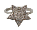Nialaya Silber Damen klar CZ Stern 925 Ring