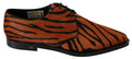 Dolce & Gabbana Orange Pony Haar Formal Kleid Broque Schuhe