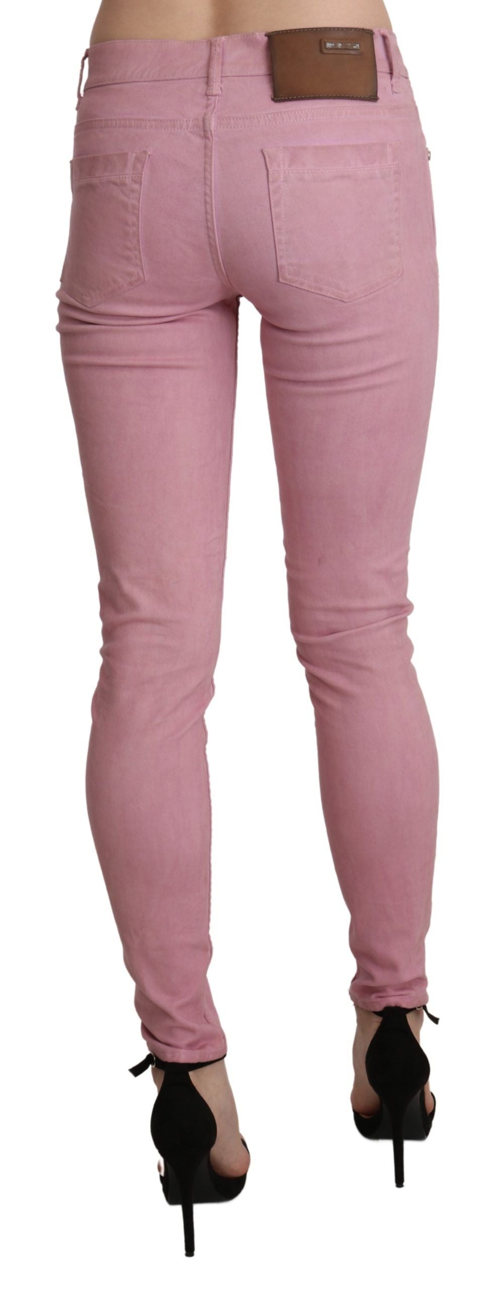 Acht Rosa Mid Waist Skinny Stretch Denim Hose