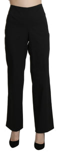 BENCIVENGA Black High-Waist Straight Dress Pants