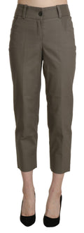 BENCIVENGA Grey High-Waisted High-Rise Trousers